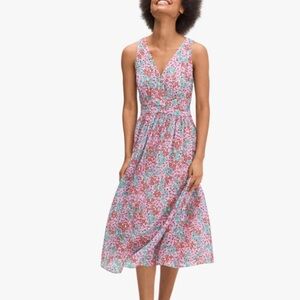 Kate Spade Floral Medley Pleated Burnout Dress Size 14